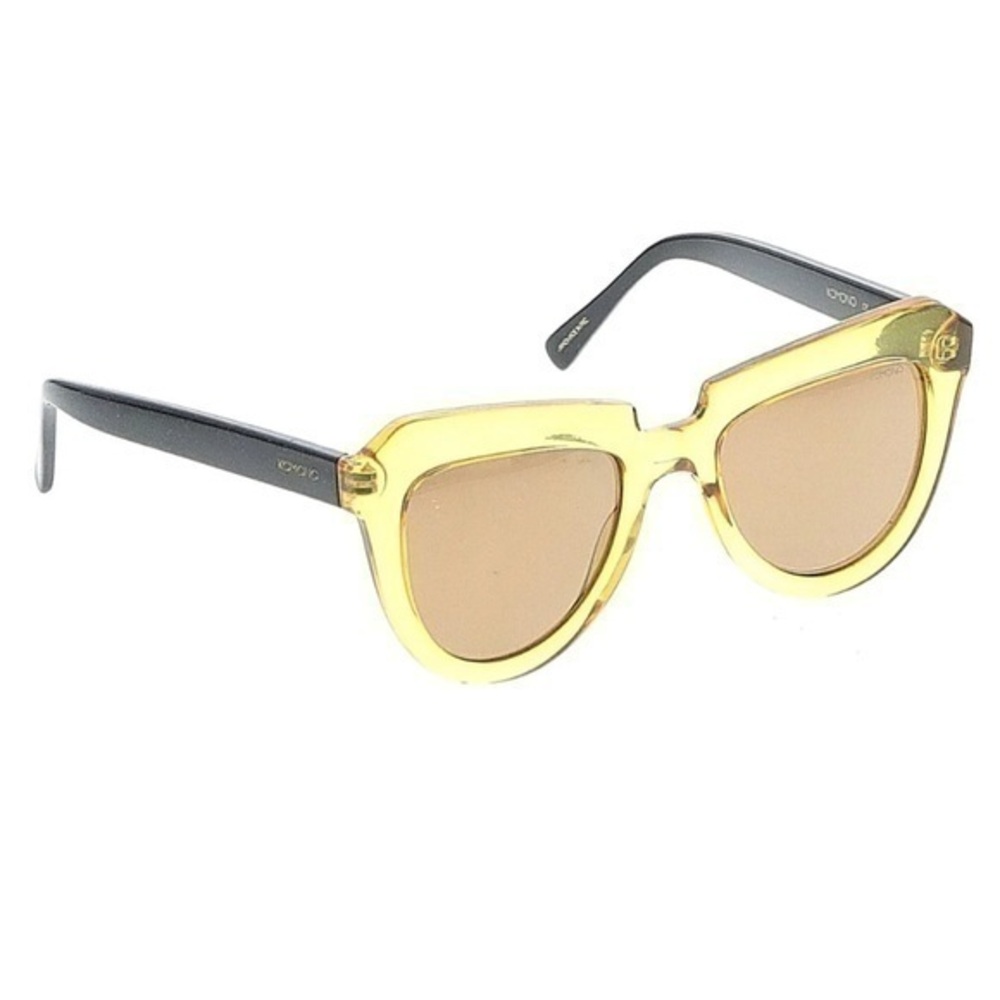 KOMONO Cateye Sunglasses Stella Cider Black Yellow NEW cat eye - Picture 2 of 14